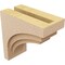 Ekena Millwork 4"W x 8"D x 8"H Classic Rockford Rough Cedar Woodgrain TimberThane Corbel, Primed Tan CORUR04X08X08ROCRCPR - alternate 6